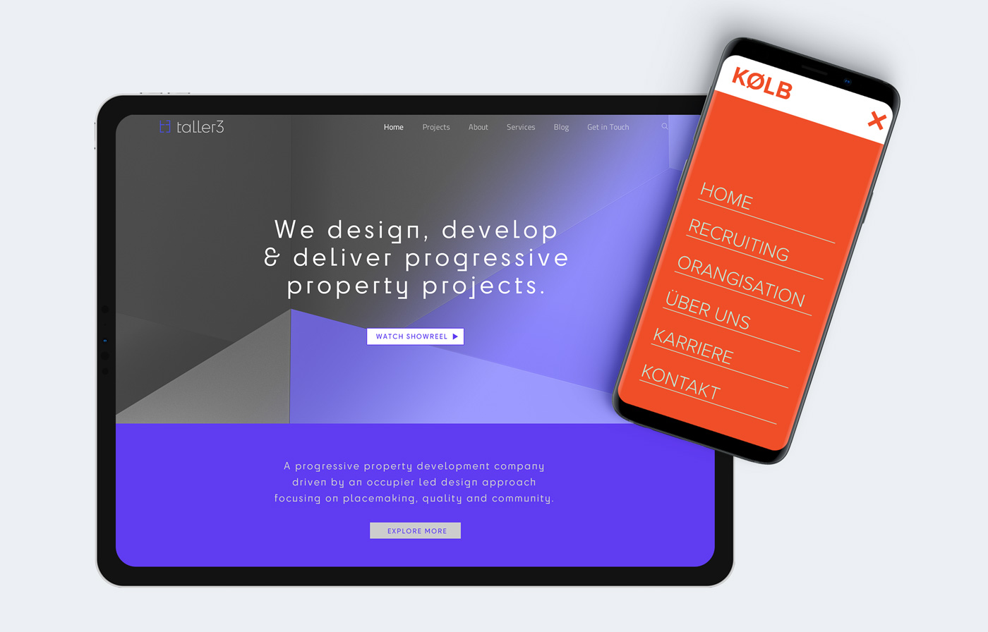 Modernes Webdesign