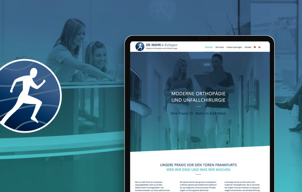 Responsive Webdesign und Corporate Design Orthopäde aus Bad Vilbel bei Frankfurt
